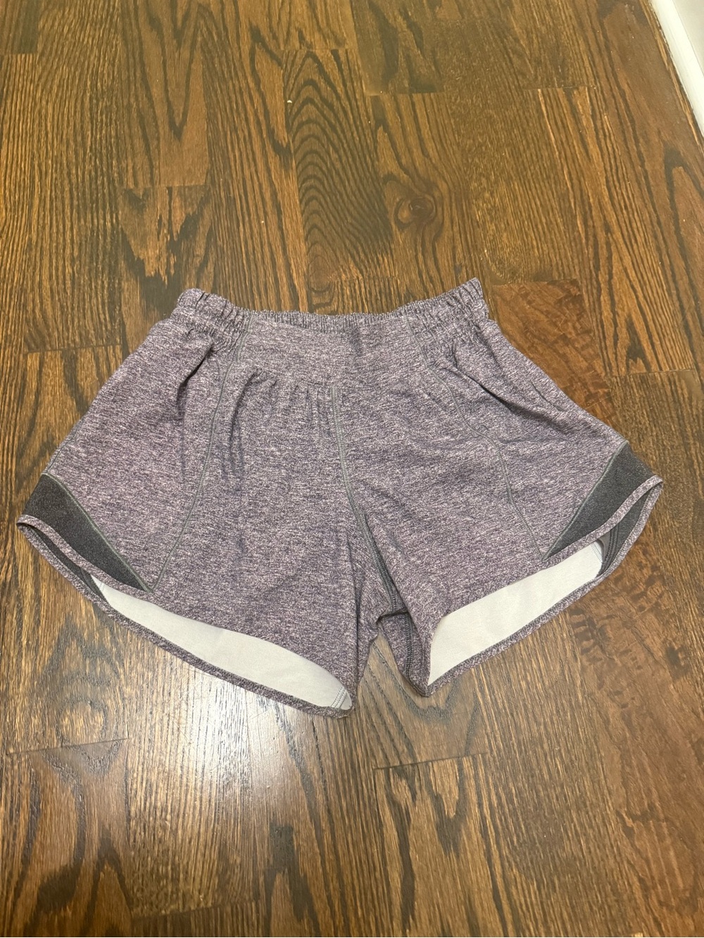 Lululemon Women's Heather Medium-Gray Athletic Shorts